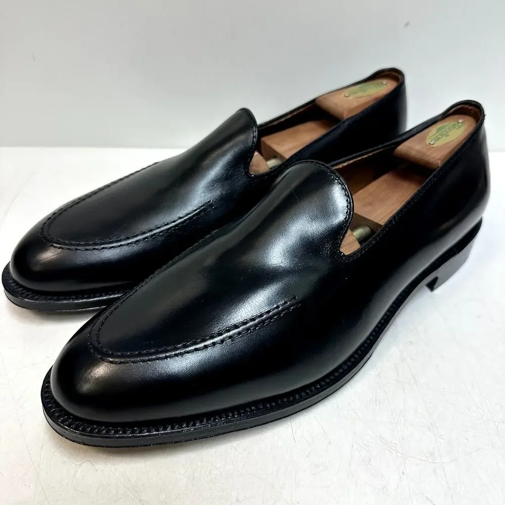 NWOT Todd Snyder X Alden Venetian Leather Loafer Black Calf Made in USA 13 D